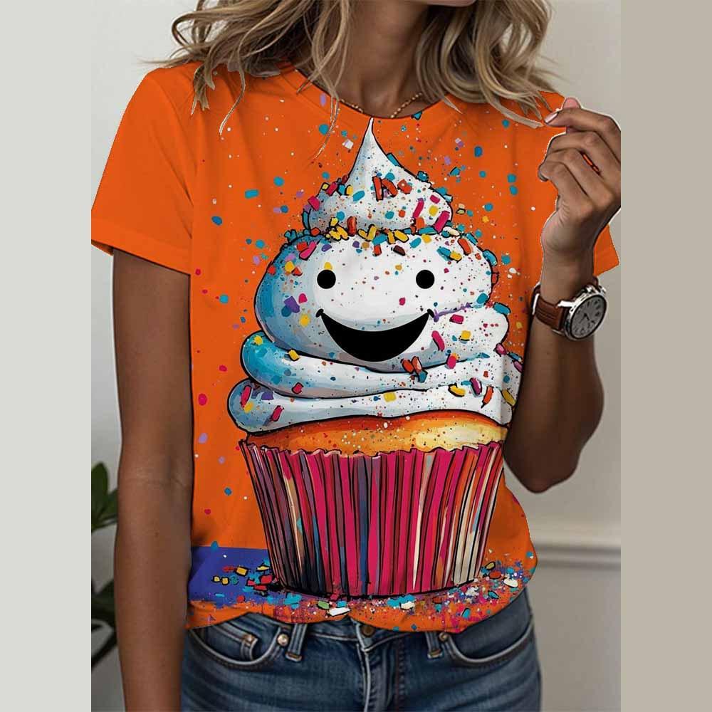 Новая рубашка с коротким рукавом, женская футболка с 3D-принтом, летняя футболка в стиле поп-арт 5XL
Новая рубашка с коротким рукавом, женская футболка с 3D-принтом, летняя футболка в стиле поп-арт 5XL