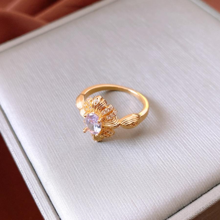 18K Real Gold Electroplated Flower Pleated Pattern Ring Commuter Style Exquisite Versatile Index Finger Ring Light Luxury Niche Jewelry
18K Real Gold Electroplated Flower Pleated Pattern Ring Commuter Style Exquisite Versatile Index Finger Ring Light Luxury Niche Jewelry