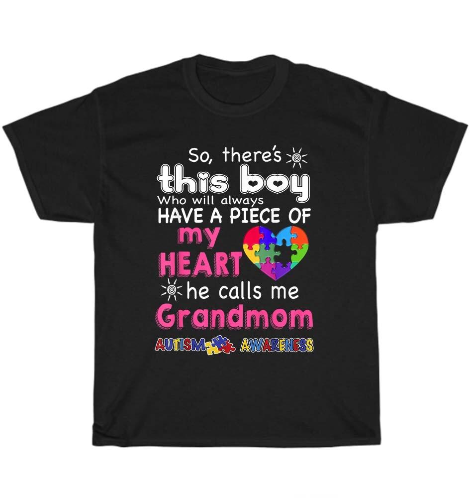 There s This Boy He Calls Me Grandmom Autism Awareness T-Shirt Unisex Tee Gift M
There s This Boy He Calls Me Grandmom Autism Awareness T-Shirt Unisex Tee Gift M