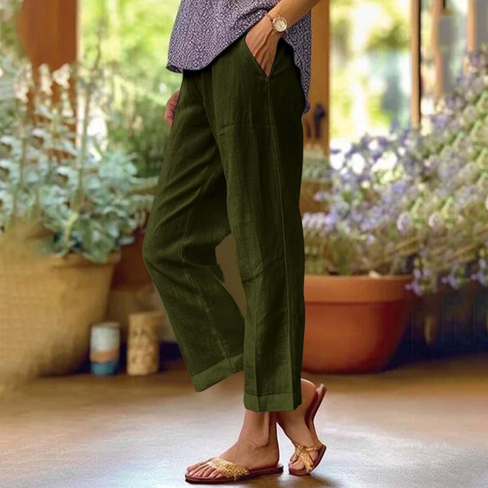 Women s Fashion Solid Color Loose Elastic Waist Straight Pocket Casual Pants XL
Women s Fashion Solid Color Loose Elastic Waist Straight Pocket Casual Pants XL