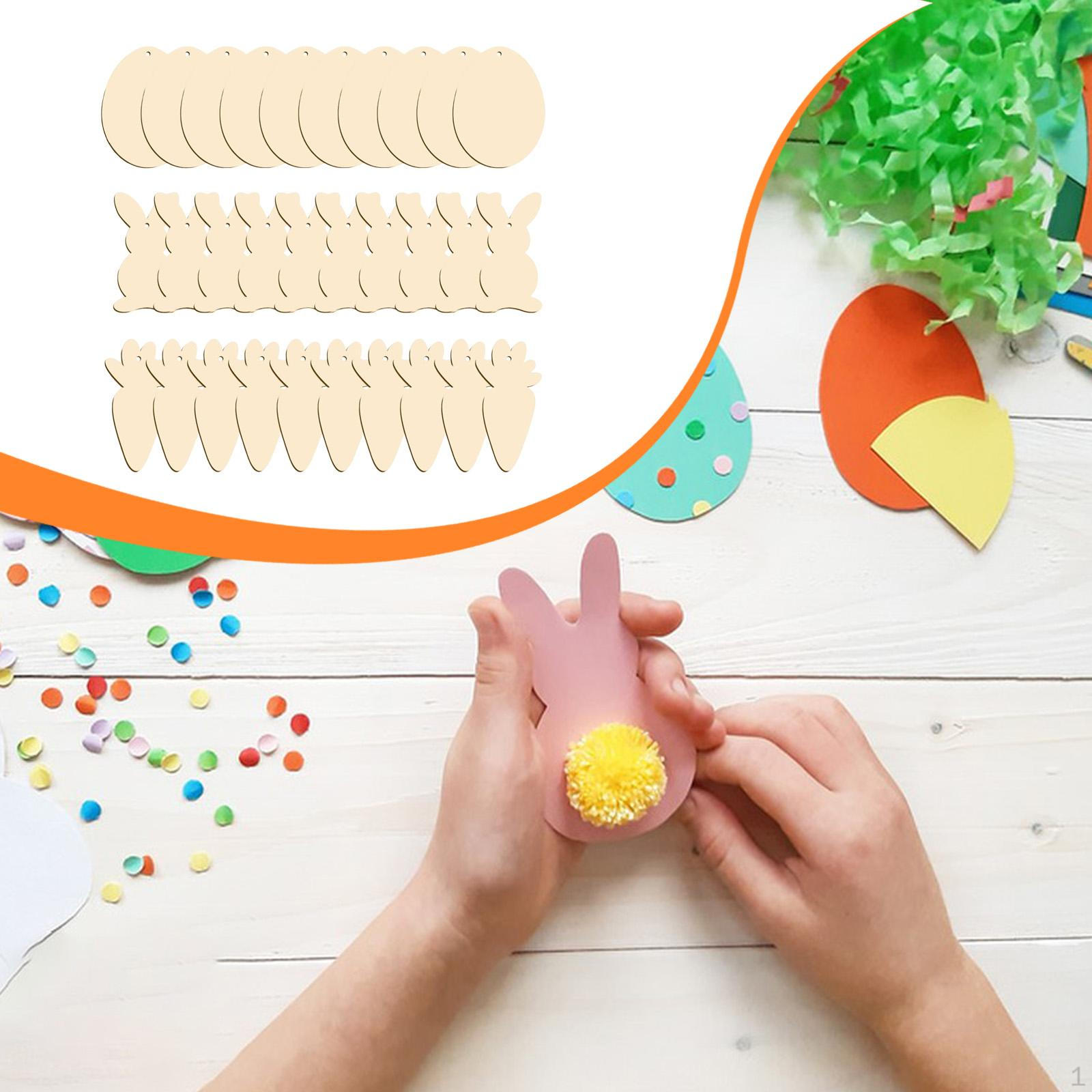 30x Easter Wooden Ornaments Slices Multipurpose Lightweight with Ropes Egg Bunny Carrot
30x Easter Wooden Ornaments Slices Multipurpose Lightweight with Ropes Egg Bunny Carrot
