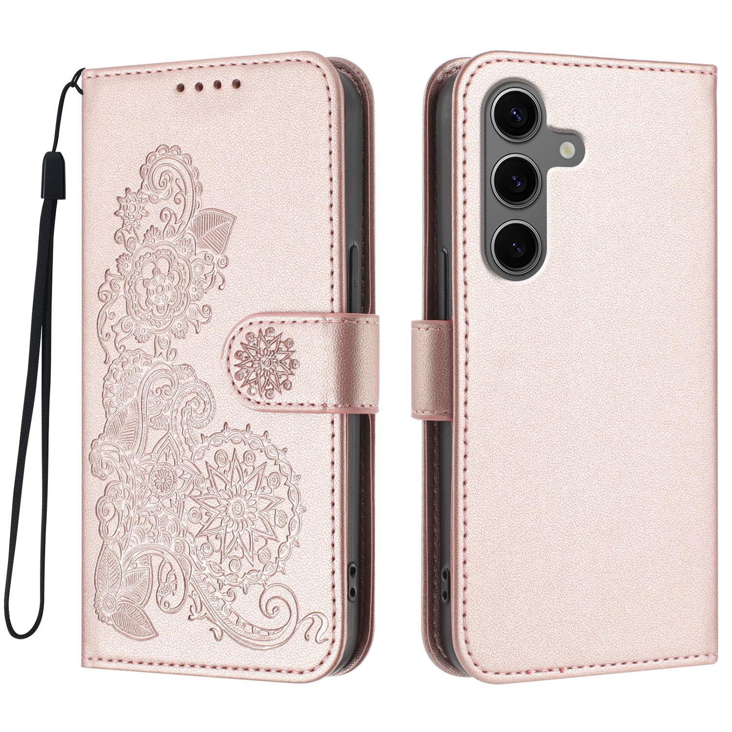 For Samsung Galaxy S24+/Galaxy S25+ Phone Cases Mandala Flower Leather Wallet Mobile Cover with Strap Rose Gold
For Samsung Galaxy S24+/Galaxy S25+ Phone Cases Mandala Flower Leather Wallet Mobile Cover with Strap Rose Gold