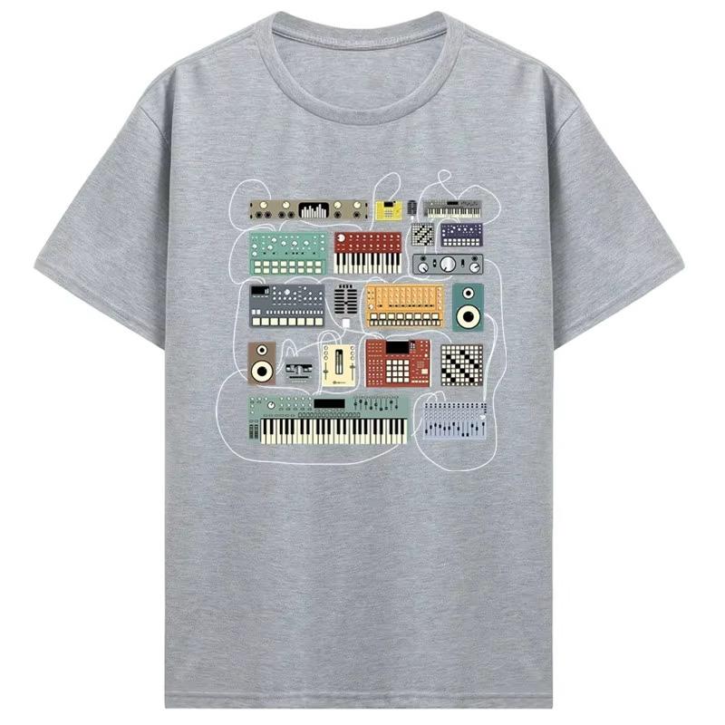 Electronic InstruUnisext Pattern Printed Cotton Tshirt for Unisex Summer Music Enthusiast Casual Shortsleeved Shirt 4XL
Electronic InstruUnisext Pattern Printed Cotton Tshirt for Unisex Summer Music Enthusiast Casual Shortsleeved Shirt 4XL