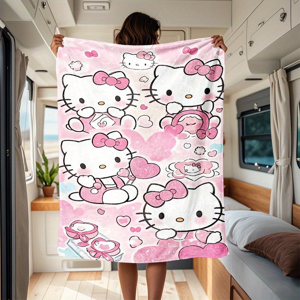 1pc Cute, Pink, HelloKitty RV flannel blanket, pattern printed blanket, sofa bed couch car office camping travel warm comfortable soft blank 130x150cm
1pc Cute, Pink, HelloKitty RV flannel blanket, pattern printed blanket, sofa bed couch car office camping travel warm comfortable soft blank 130x150cm
