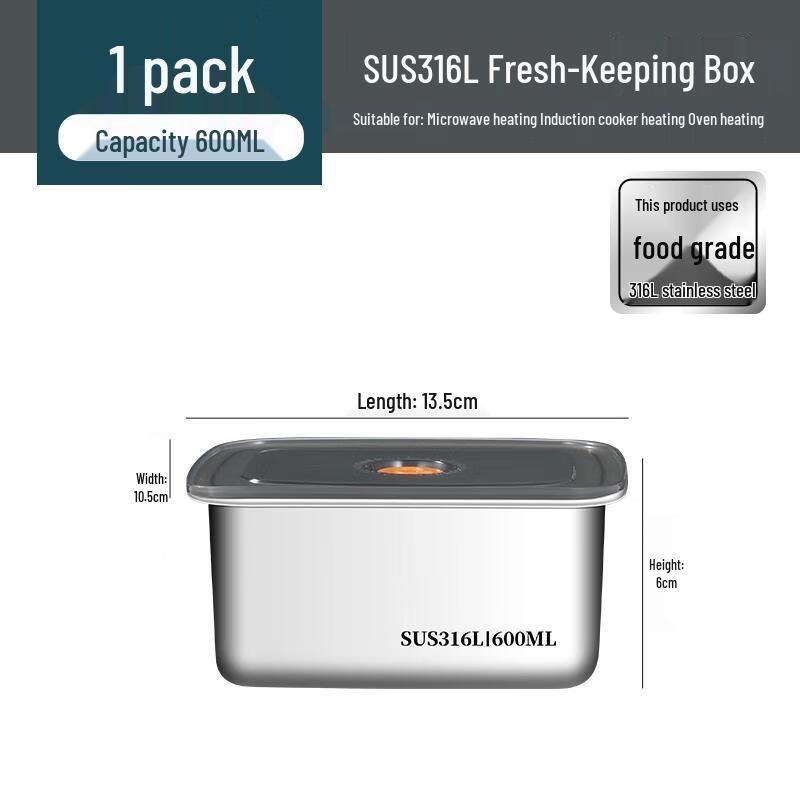 HANDUNYOU 316 Stainless Steel Food Storage Container
HANDUNYOU 316 Stainless Steel Food Storage Container