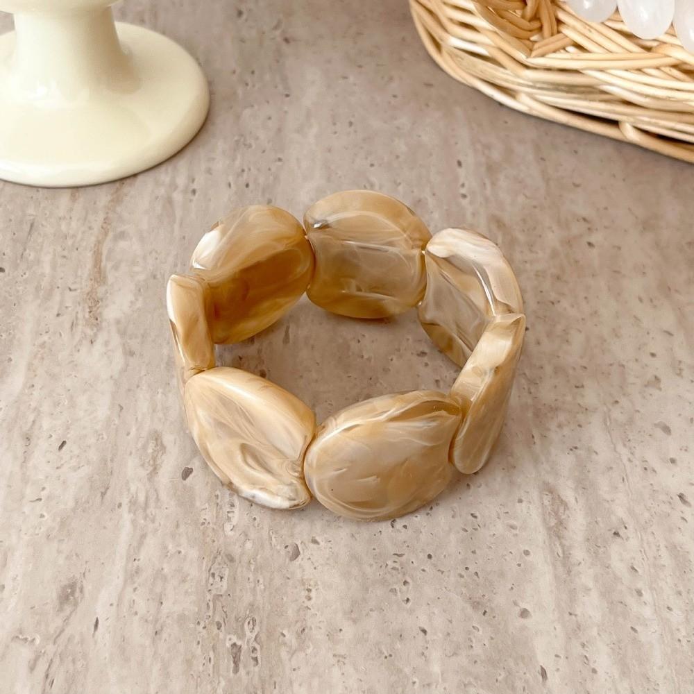 Hand-polished Marbled Stretch Bracelet Translucent Irregular Geometric Cuff Summer Brunch Date Style 3
Hand-polished Marbled Stretch Bracelet Translucent Irregular Geometric Cuff Summer Brunch Date Style 3
