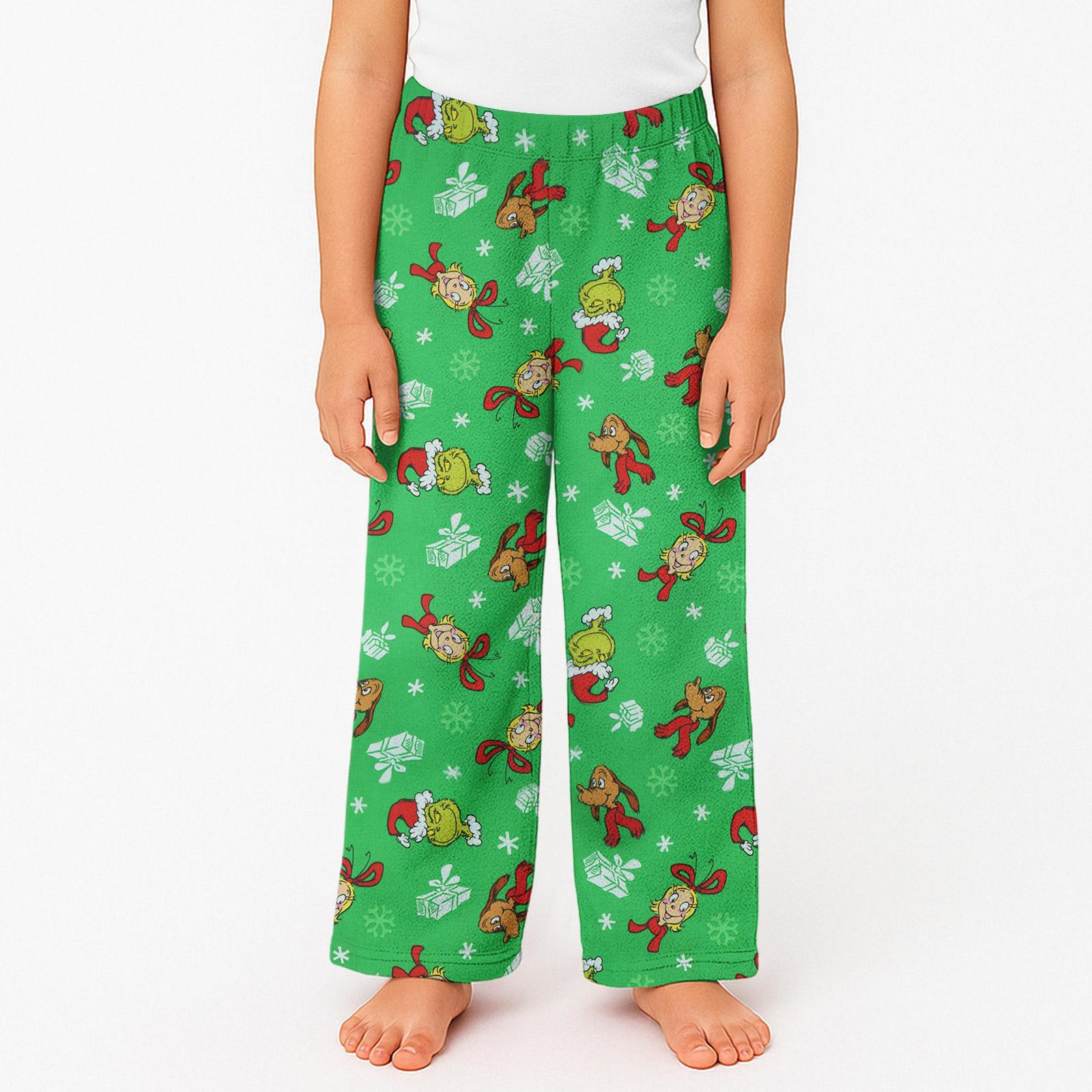 Kids Plush Lounge Pants Soft Elastic Waistband Holiday Patterned Pajama Bottoms Comfortable Fit Relaxed Style 140
Kids Plush Lounge Pants Soft Elastic Waistband Holiday Patterned Pajama Bottoms Comfortable Fit Relaxed Style 140