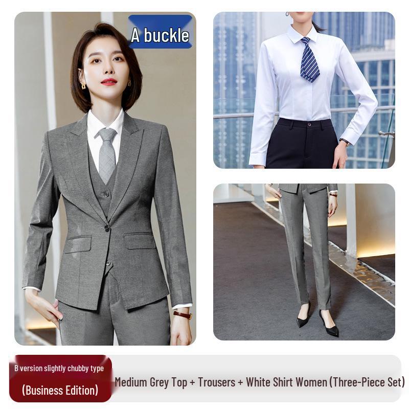 Женский профессиональный костюм класса люкс – Формальная одежда для весны/осени для студенток и администраторов отеля XXXXL
Женский профессиональный костюм класса люкс – Формальная одежда для весны/осени для студенток и администраторов отеля XXXXL