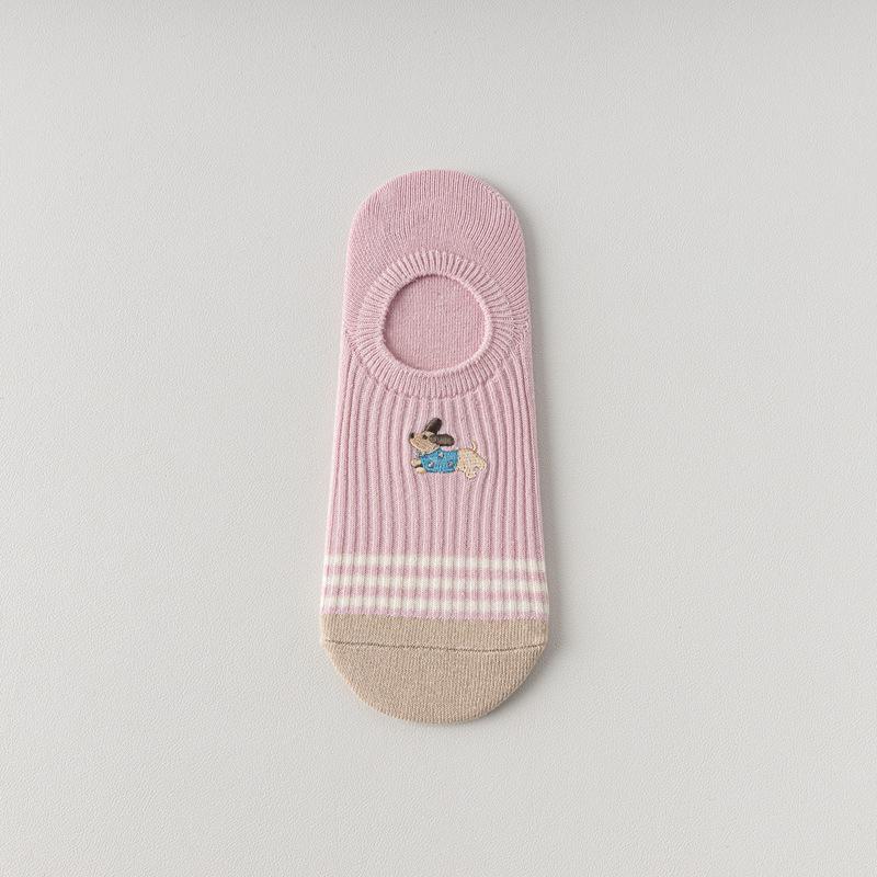 5pair Double Needle Light Mouth Socks Children Spring And Summer Thin Striped Short Tube Boat Socks Japanese Cute Dog Embroidered Invisible Socks One size fits all розовый
5pair Double Needle Light Mouth Socks Children Spring And Summer Thin Striped Short Tube Boat Socks Japanese Cute Dog Embroidered Invisible Socks One size fits all розовый