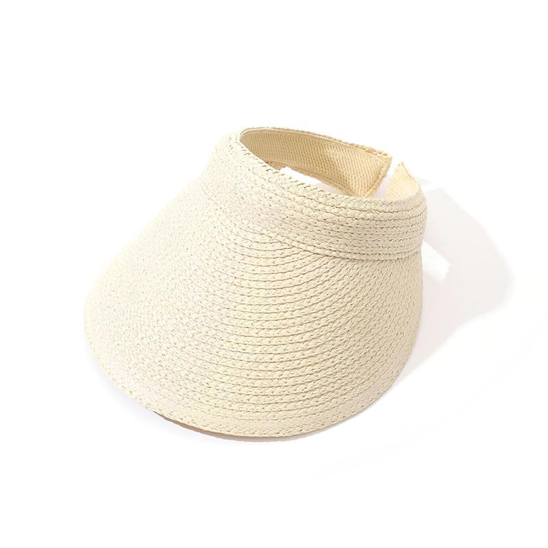 New Sun hat Wide Brim Solid Color Women Empty Top Hat Spring Summer Outdoor Headband Straw Hat Beach Cap Anti-UV
New Sun hat Wide Brim Solid Color Women Empty Top Hat Spring Summer Outdoor Headband Straw Hat Beach Cap Anti-UV