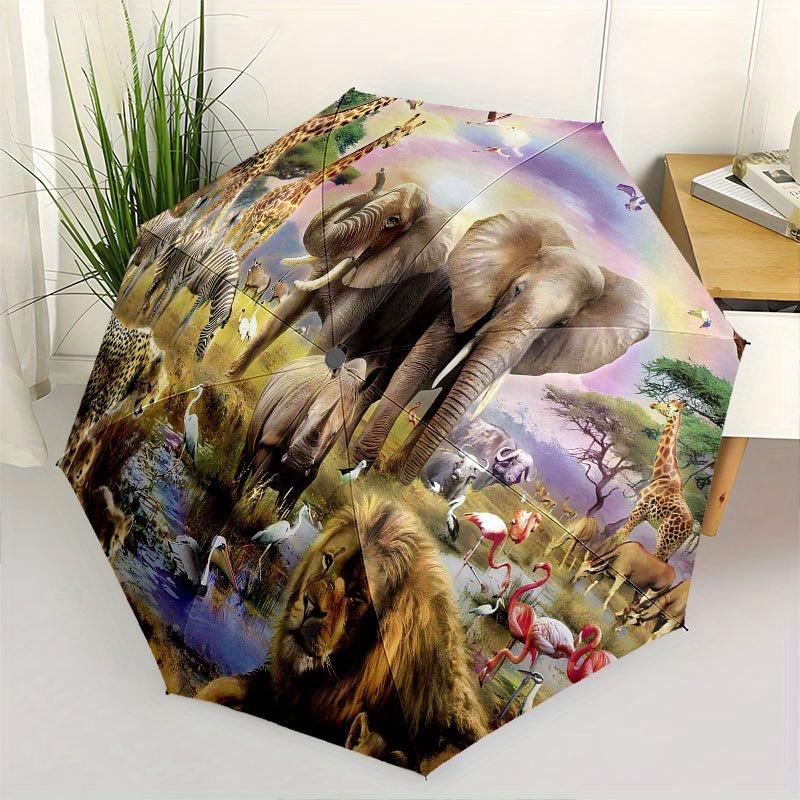 Adorable Cartoon Animal Print Umbrella - Portable Folding Umbrella with Durable Iron Frame, 8 Ribs Structure Suitable for All (as the picture,Iron&8K)
Adorable Cartoon Animal Print Umbrella - Portable Folding Umbrella with Durable Iron Frame, 8 Ribs Structure Suitable for All (as the picture,Iron&8K)