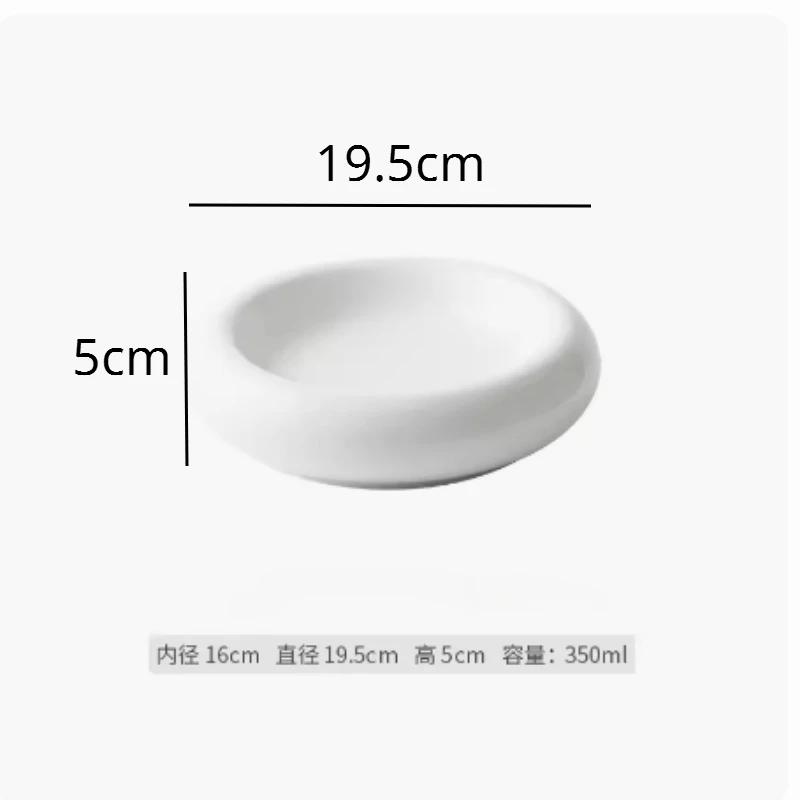 Круглая белая глазурованная керамическая тарелка в западном стиле, двухслойная керамическая тарелка с художественной концепцией, тарелка для холодных блюд, гостиничная посуда
Круглая белая глазурованная керамическая тарелка в западном стиле, двухслойная керамическая тарелка с художественной концепцией, тарелка для холодных блюд, гостиничная посуда