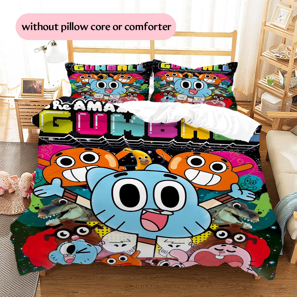 The Amazing World of Gumball Pattern Bedding Quilt Set Home Decoration Gift (1 * duvet cover + 2 * pillowcase without core) 140x200cm
The Amazing World of Gumball Pattern Bedding Quilt Set Home Decoration Gift (1 * duvet cover + 2 * pillowcase without core) 140x200cm