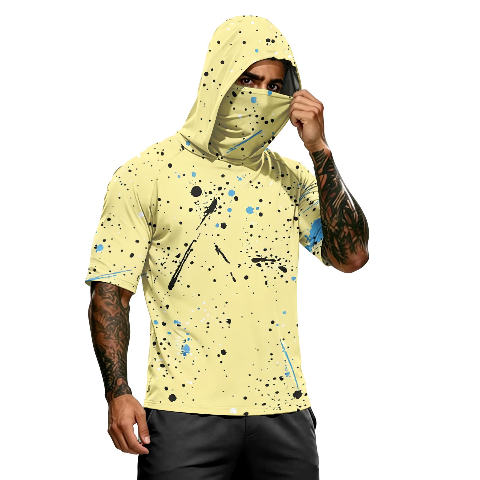 Men s summer camouflage gradient drying short-sleeved T-shirt, sun clothing, fishing, fitness, sports, hooded short-sleeved shirt XXL жовтий
Men s summer camouflage gradient drying short-sleeved T-shirt, sun clothing, fishing, fitness, sports, hooded short-sleeved shirt XXL жовтий