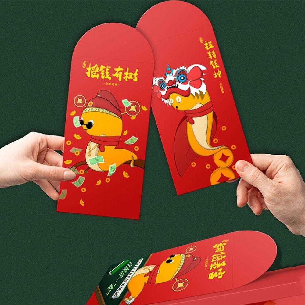 6PCS/SET Zodiac Snake Snake Year Red Envelope Cartoon Hongbao Creative New Year s Money Bag Bonus 6PCS/SET
6PCS/SET Zodiac Snake Snake Year Red Envelope Cartoon Hongbao Creative New Year s Money Bag Bonus 6PCS/SET