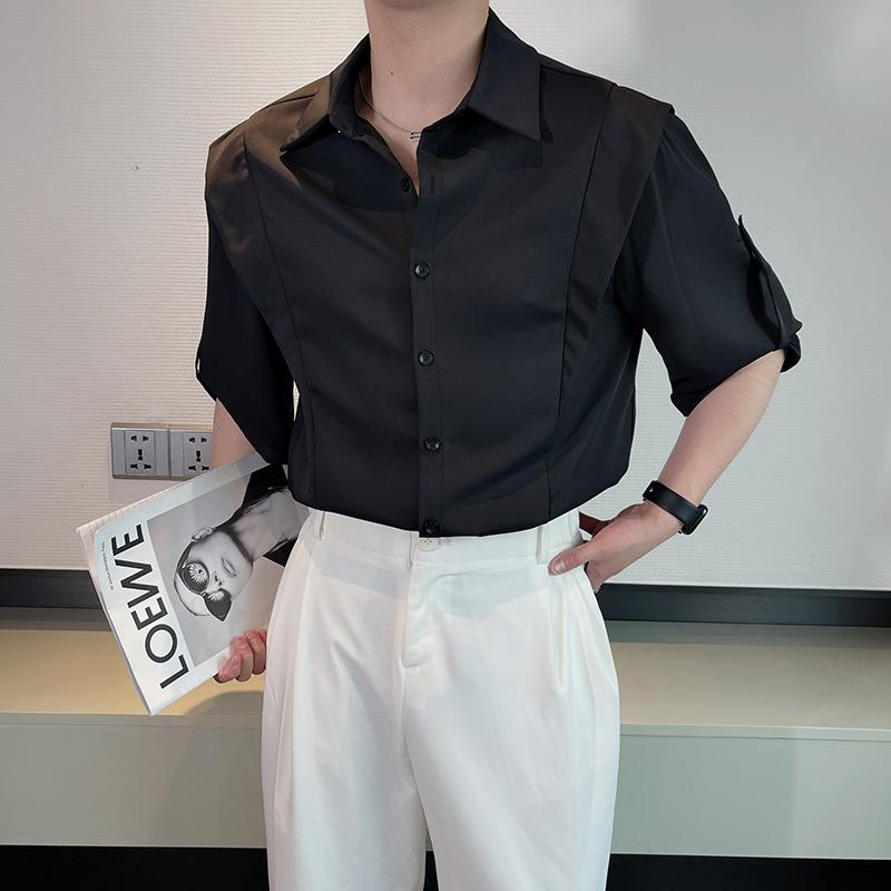 Men s Roll Tab Sleeve Lapel Button Down Shirt Casual Formal Top S
Men s Roll Tab Sleeve Lapel Button Down Shirt Casual Formal Top S