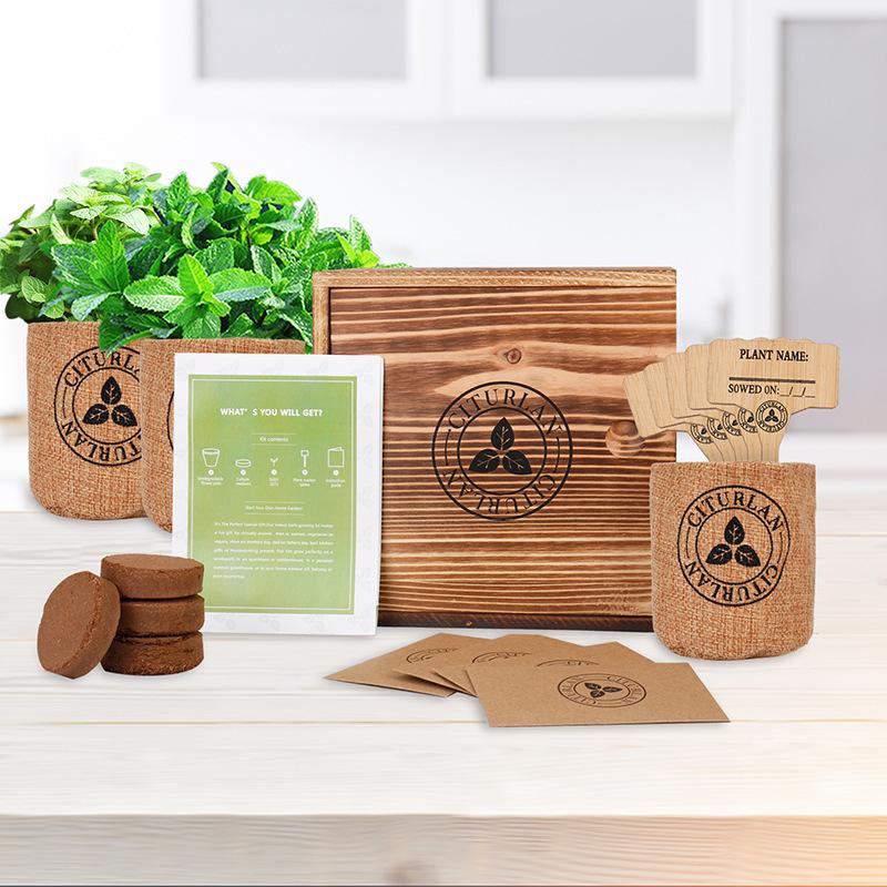 Biodegradable Planting Box Gift Set,Eco-Friendly Flower Garden Kit with Seeds&Tools, Home Decor for Birthday Gift Potted plant
Biodegradable Planting Box Gift Set,Eco-Friendly Flower Garden Kit with Seeds&Tools, Home Decor for Birthday Gift Potted plant