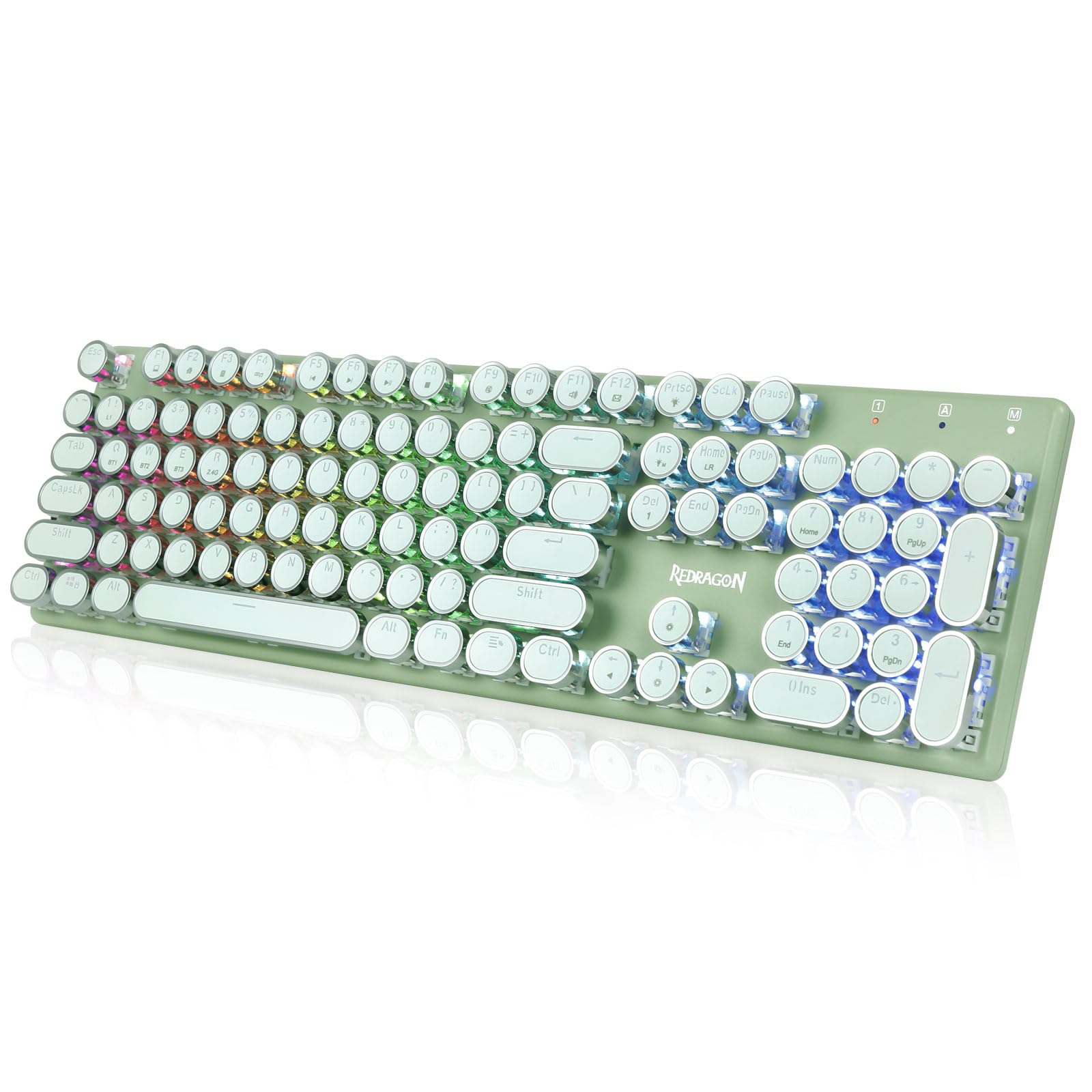 Redragon K710 Друкарська клавіатура Blue 104 з цифровою англійською розкладкою Ігрова RGB Металева для сумісної клавіатури, Бездротова, Перемикачі, Клавіші, Цифровий блок, зелений
Redragon K710 Друкарська клавіатура Blue 104 з цифровою англійською розкладкою Ігрова RGB Металева для сумісної клавіатури, Бездротова, Перемикачі, Клавіші, Цифровий блок, зелений