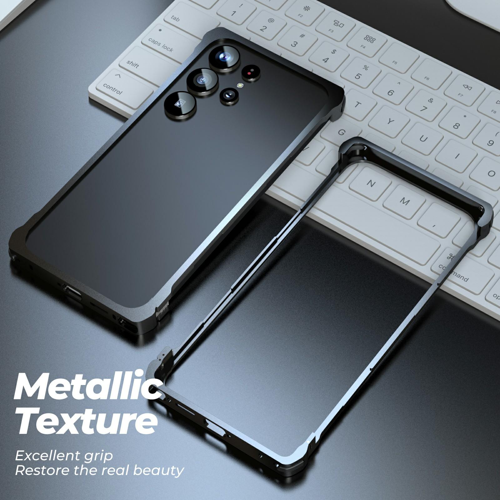 For Samsung Galaxy S25 Ultra Bumper Case Metal Frame Snap-On Heat Dissipation Phone Cover Silver
For Samsung Galaxy S25 Ultra Bumper Case Metal Frame Snap-On Heat Dissipation Phone Cover Silver