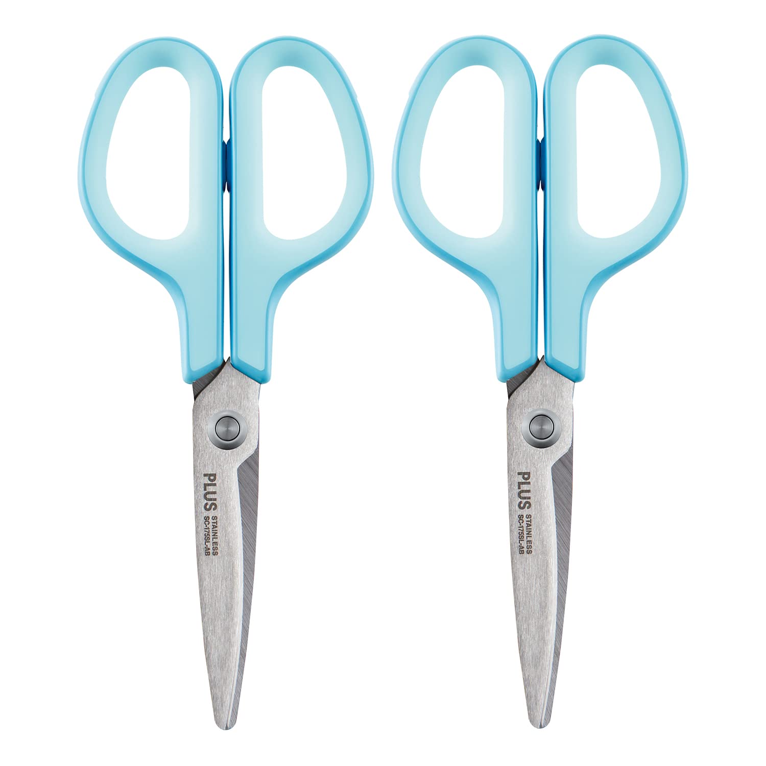 Plus Fit Cut Curve Left-Handed Scissors 2 Pieces SC-175SL-AB Blue Antibacterial Grip
Plus Fit Cut Curve Left-Handed Scissors 2 Pieces SC-175SL-AB Blue Antibacterial Grip