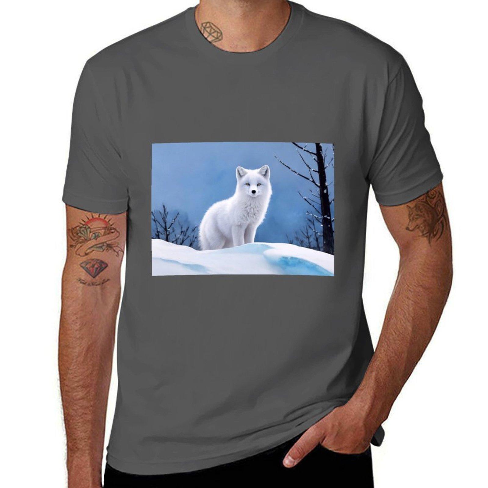 Arctic fox T-Shirt t shirt custom print t shirt man cotton cotton t shirt man T-Shirt 4XL
Arctic fox T-Shirt t shirt custom print t shirt man cotton cotton t shirt man T-Shirt 4XL