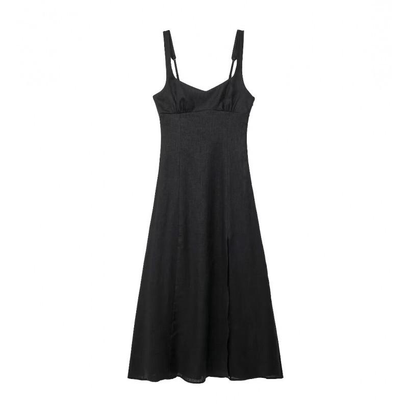 European American Women s Clothing Summer Fashionable Linen High-waist Strap Long Dress XS чёрный
European American Women s Clothing Summer Fashionable Linen High-waist Strap Long Dress XS чёрный
