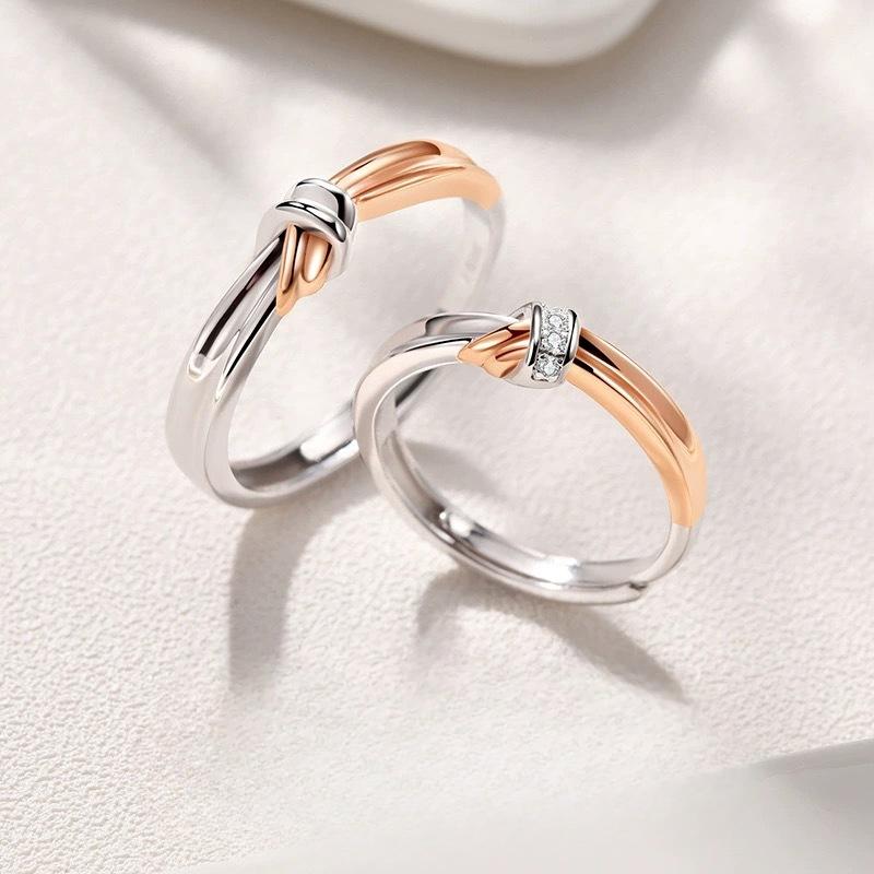 S999 чистого серебра Truelove Knot Пара парных колец Niche Design стерлингового серебра кольцо
S999 чистого серебра Truelove Knot Пара парных колец Niche Design стерлингового серебра кольцо