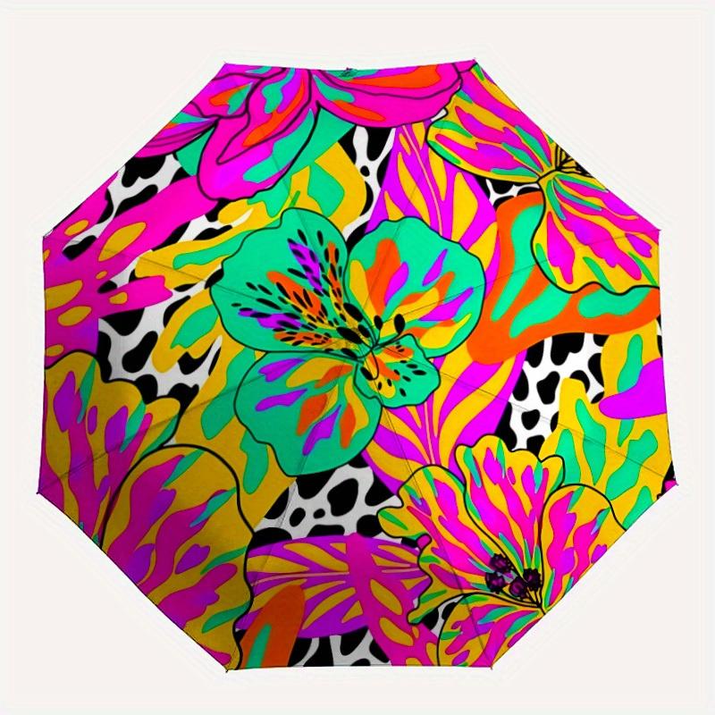 1pc Floral Mandala Print Automatic Open, Sturdy Iron Frame, Compact Folding Design, All-Season Portable Umbrella for Women & Men, Outdoor Um
1pc Floral Mandala Print Automatic Open, Sturdy Iron Frame, Compact Folding Design, All-Season Portable Umbrella for Women & Men, Outdoor Um
