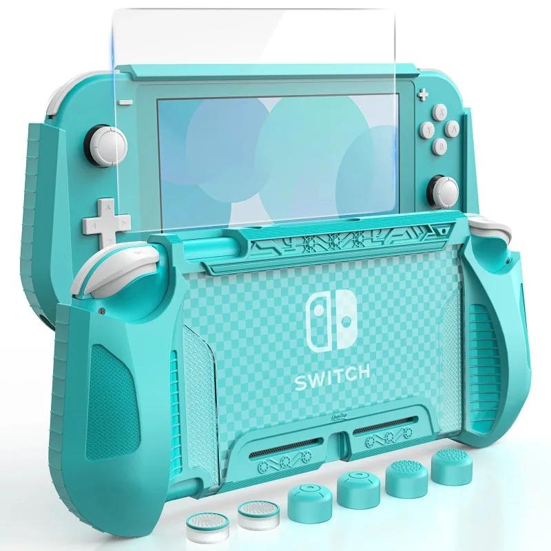 Защитный чехол-ручка для Nintendo Switch Lite с защитой от царапин и 6 колпачками для клавиш чёрный
Защитный чехол-ручка для Nintendo Switch Lite с защитой от царапин и 6 колпачками для клавиш чёрный