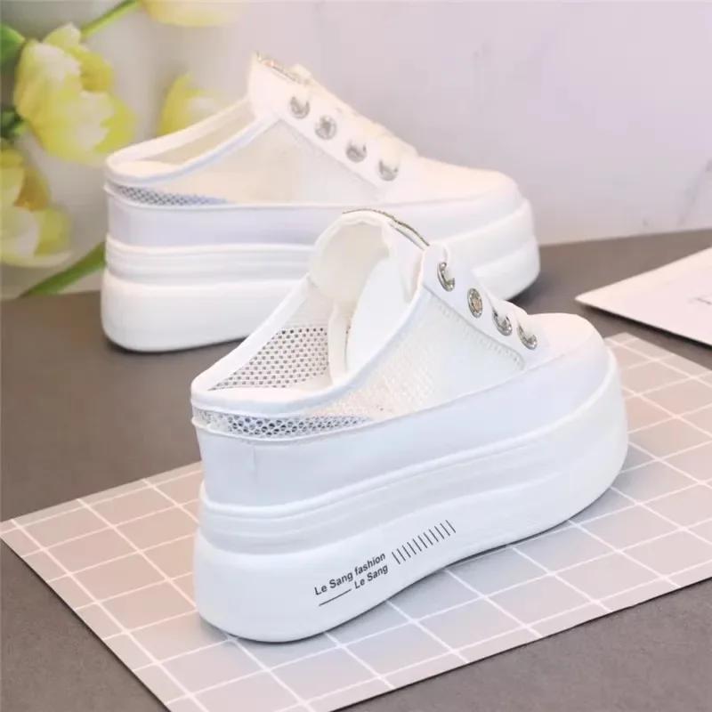 10CM Air Mesh Leather Breathable Summer Platform Wedge Casual Comfy Shoes Chunky Slippers High Brand Shoes 40 белый
10CM Air Mesh Leather Breathable Summer Platform Wedge Casual Comfy Shoes Chunky Slippers High Brand Shoes 40 белый
