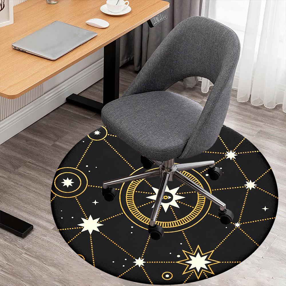 1pc Cosmic Pattern Starry Sky Round Chair mat office Area Rug - Non-Slip, Floor Mat for Office, Bedroom, Ideal home decor gift p0105107 80cm
1pc Cosmic Pattern Starry Sky Round Chair mat office Area Rug - Non-Slip, Floor Mat for Office, Bedroom, Ideal home decor gift p0105107 80cm