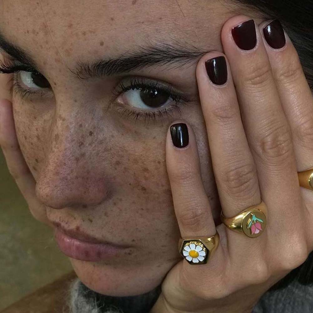 Cute Women Yin and Yang Heart Daisy Tulip Finger Rings Fashion Jewelry Enamel Metal Rings 8-A
Cute Women Yin and Yang Heart Daisy Tulip Finger Rings Fashion Jewelry Enamel Metal Rings 8-A