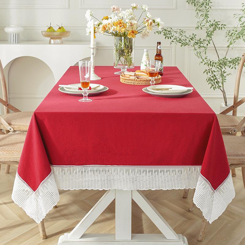 Cotton And Linen Fabric Solid Color Light Luxury Lace Tablecloth Coffee Table Tablecloth Table Cloth 90*90cm рубіново-червоний колір
Cotton And Linen Fabric Solid Color Light Luxury Lace Tablecloth Coffee Table Tablecloth Table Cloth 90*90cm рубіново-червоний колір