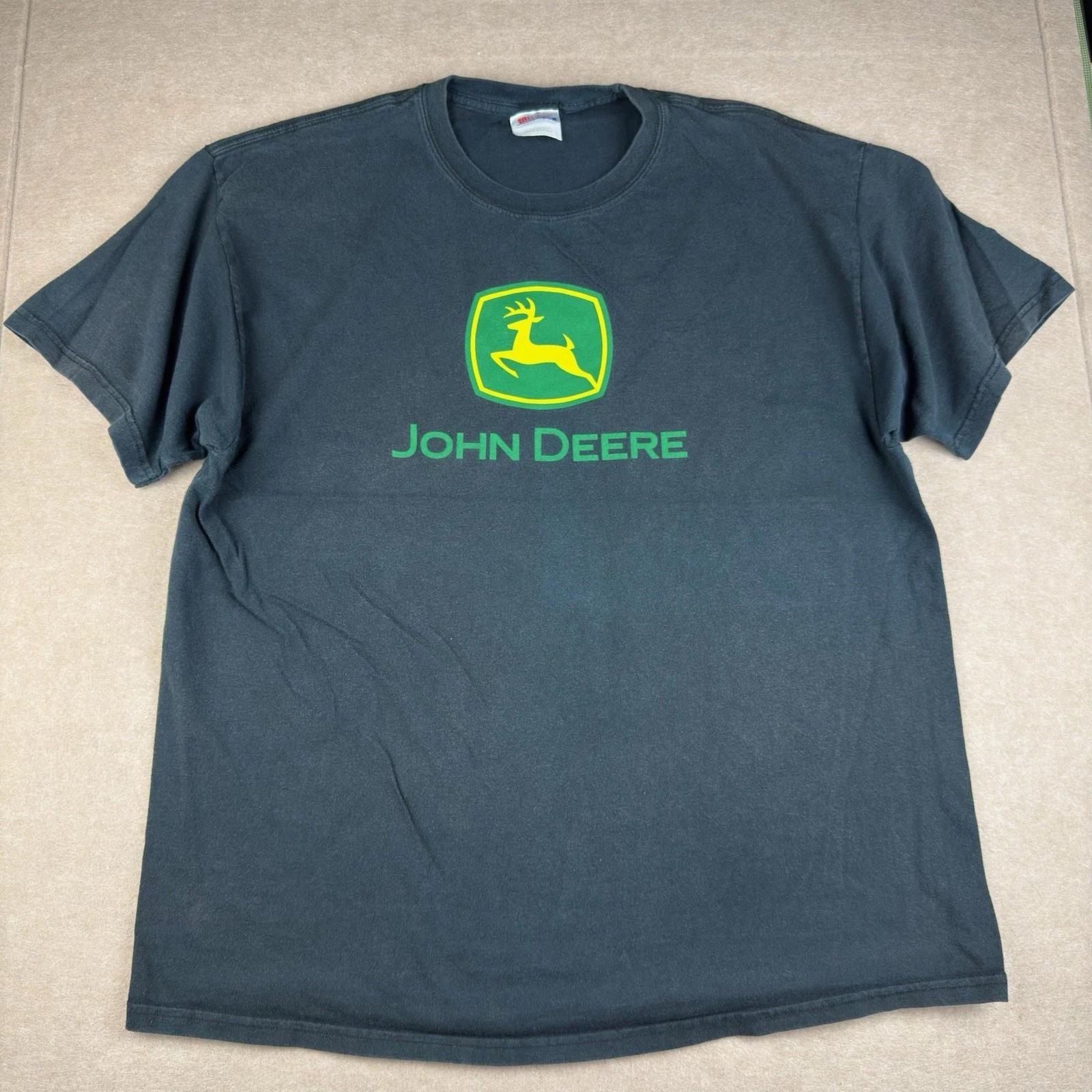 Y2K John Deere Tee Mens XL Black Hanes Heavyweight Tractor Logo USA Made 2XL
Y2K John Deere Tee Mens XL Black Hanes Heavyweight Tractor Logo USA Made 2XL