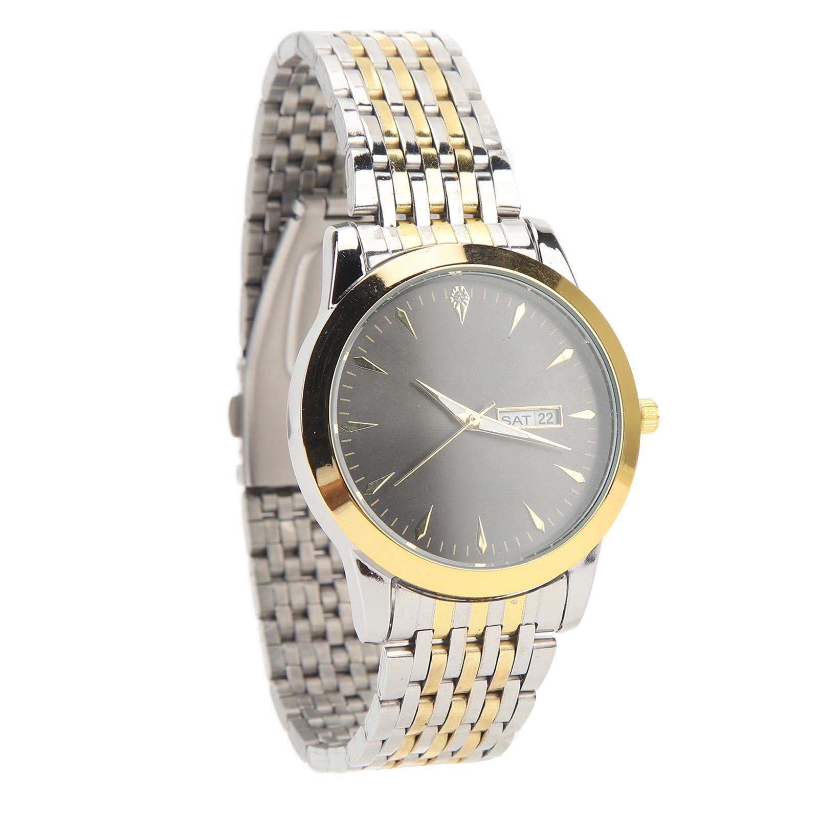 Кварцевые мужские часы Коммерческие Двойная дата Стильные Классические Кварцевые из нержавеющей стали Наручные часы для платья Gold Black
Кварцевые мужские часы Коммерческие Двойная дата Стильные Классические Кварцевые из нержавеющей стали Наручные часы для платья Gold Black