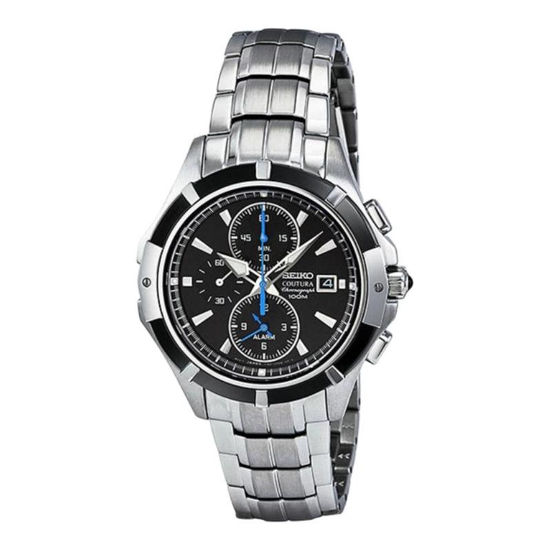 SEIKO 100 meters waterproof casual and versatile Quartz Steel Strap 40mm men s watch black dial SNAF11
SEIKO 100 meters waterproof casual and versatile Quartz Steel Strap 40mm men s watch black dial SNAF11