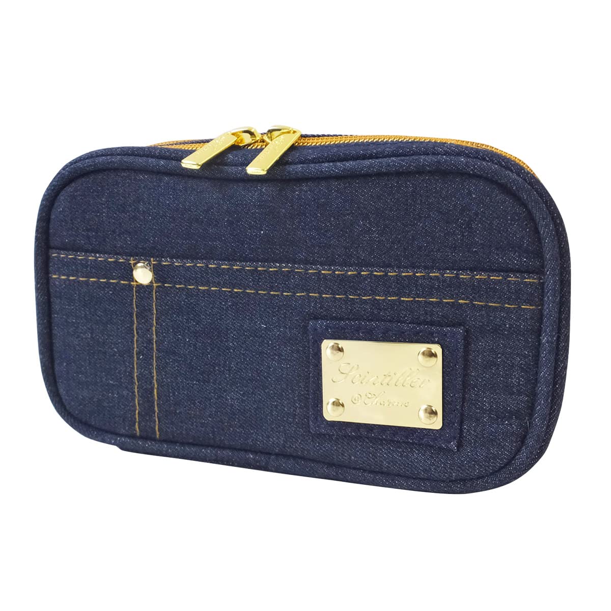 AtFirst Makeup Large Navy AF8321 Pouch, Capacity, Double-Layered, Denim,
AtFirst Makeup Large Navy AF8321 Pouch, Capacity, Double-Layered, Denim,