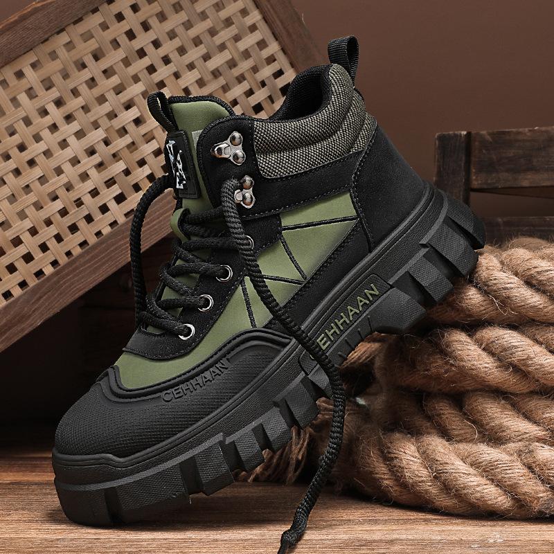 2024 autumn and winter new leather boots high-top outdoor Martin boots thick-soled tooling boots locomotive boots retro live men s shoes tide 39 черный серый
2024 autumn and winter new leather boots high-top outdoor Martin boots thick-soled tooling boots locomotive boots retro live men s shoes tide 39 черный серый