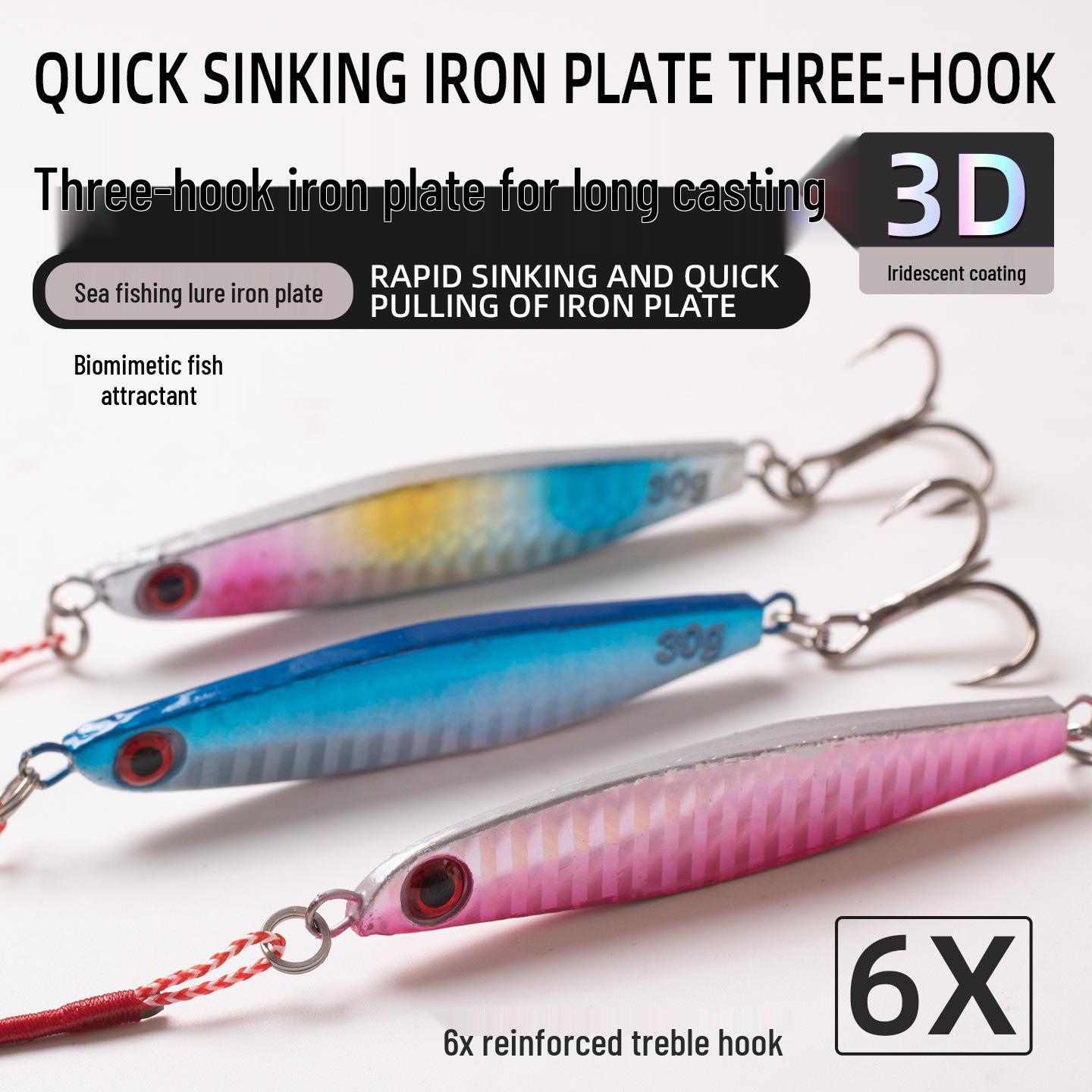 Blue Long Cast Iron Plate Lure for Sea Fishing - Fast Sinking Drifting Knife Fish Bait 7g
Blue Long Cast Iron Plate Lure for Sea Fishing - Fast Sinking Drifting Knife Fish Bait 7g