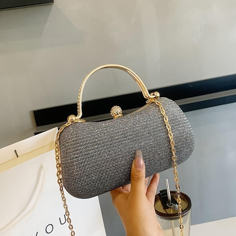 1 шт. Женская роскошная сумка-клатч через плечо со съемной цепочкой и застежкой-молнией - Элегантная вечерняя сумочка для свадеб, нарядный кошелек серый
1 шт. Женская роскошная сумка-клатч через плечо со съемной цепочкой и застежкой-молнией - Элегантная вечерняя сумочка для свадеб, нарядный кошелек серый