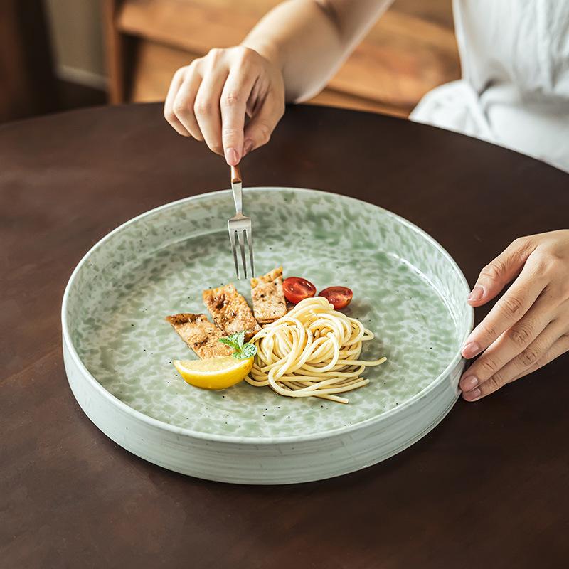 Nordic Splash Ink Ceramic Deep Dish Home Cutlery Steak Salad Dinner Plate Vintage Dinner Round Plate Kitchen Utensils Decoration
Nordic Splash Ink Ceramic Deep Dish Home Cutlery Steak Salad Dinner Plate Vintage Dinner Round Plate Kitchen Utensils Decoration