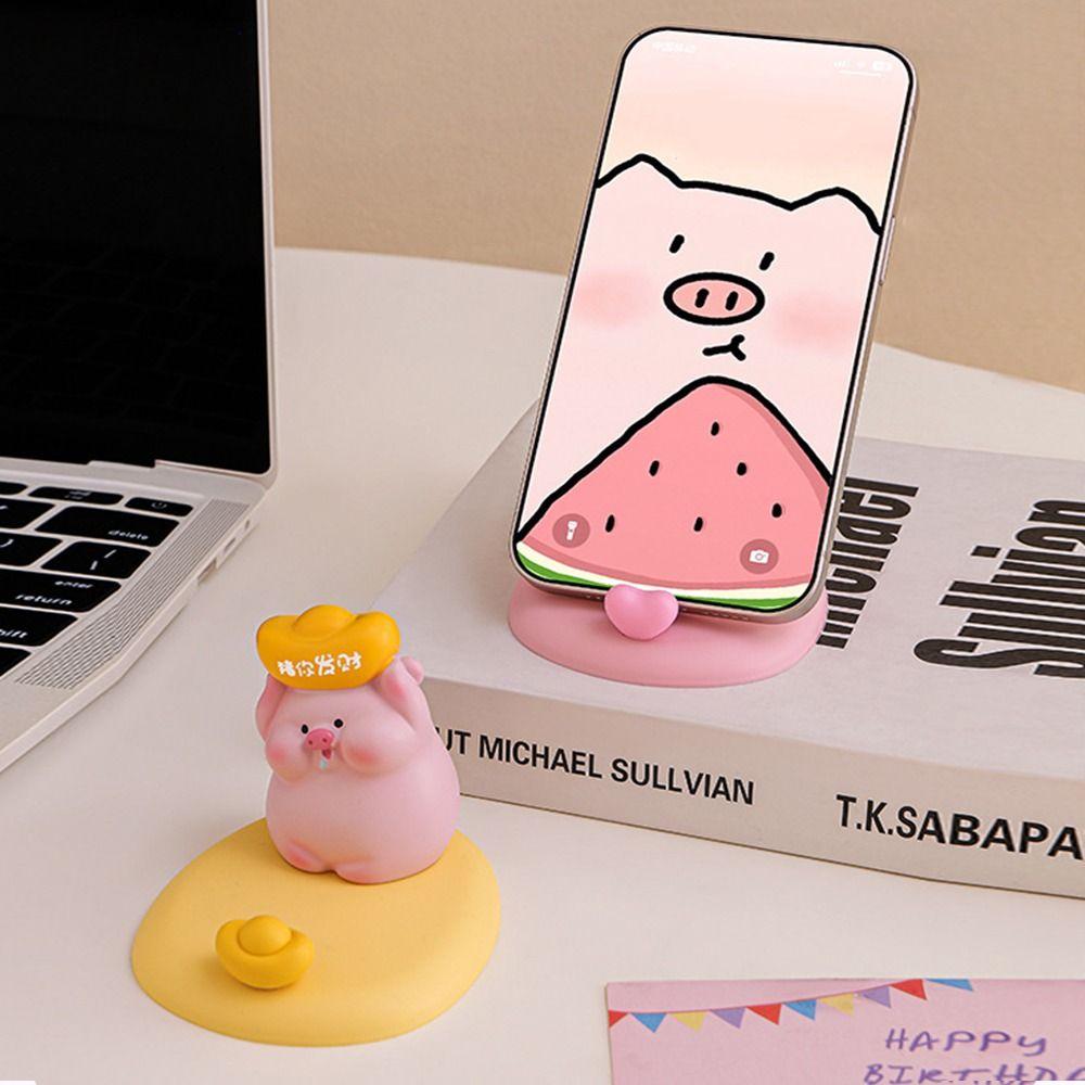 Creative Pig Phone Holder Lovely Mobile Phone Bracket Cartoon Pig Phone Stand Desktop Decoration Style 2
Creative Pig Phone Holder Lovely Mobile Phone Bracket Cartoon Pig Phone Stand Desktop Decoration Style 2