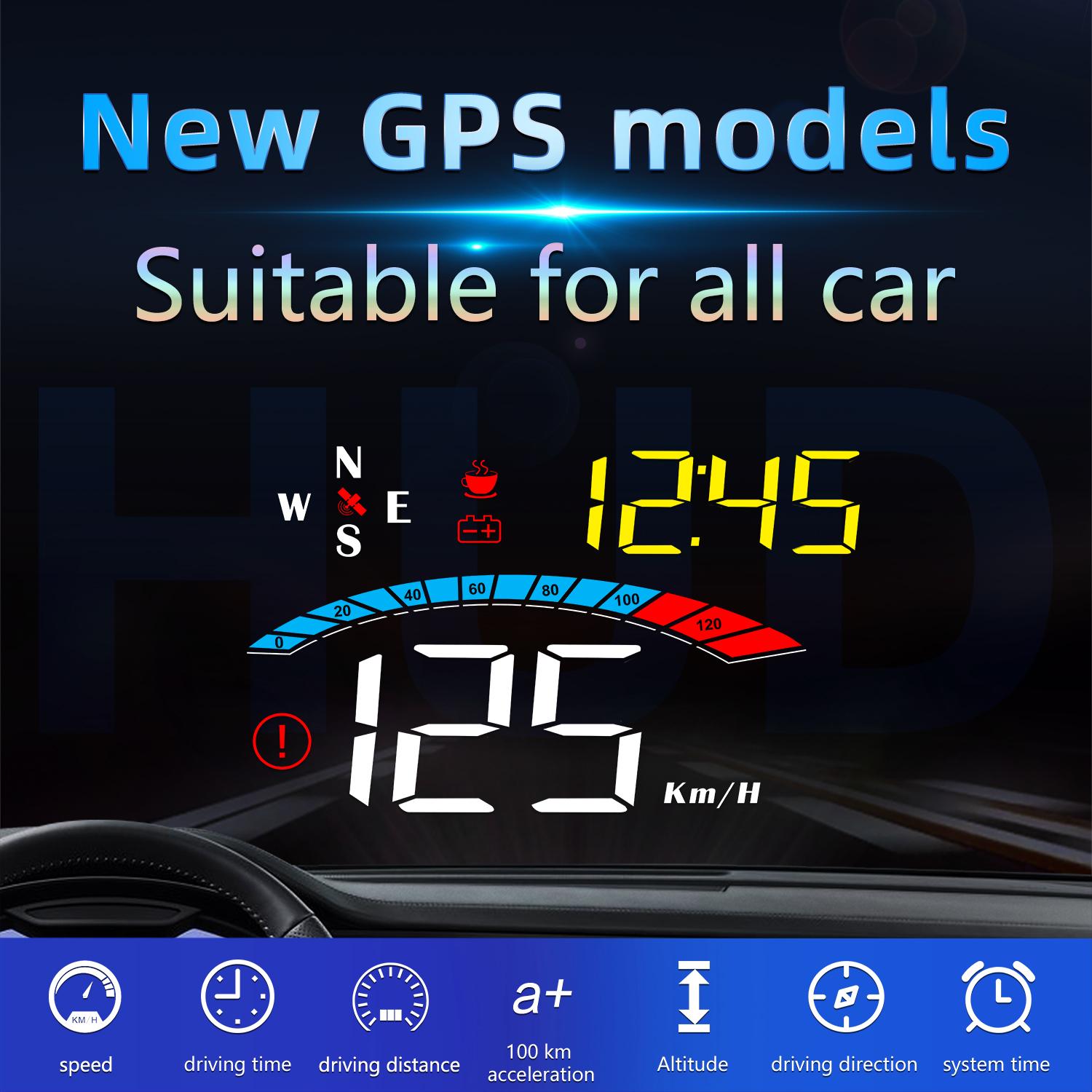 M16 Head-up Display Universal Car Speedometer HUD Projector LCD Display GPS Positioning Type A
M16 Head-up Display Universal Car Speedometer HUD Projector LCD Display GPS Positioning Type A