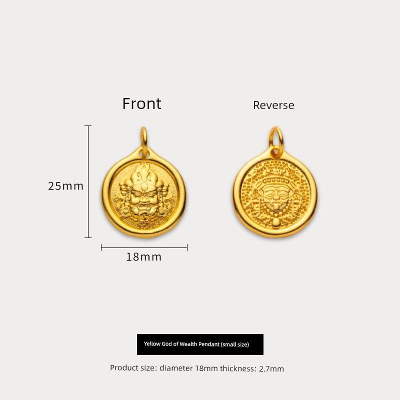 Version of Yellow God of Wealth Occupies Bala round Plate Pendant 1:1 Ancient Gold Texture Pull Full Tibetan Style Pendant DIY Ornament Accessories Yellow God of Wealth (small size) Pendant
Version of Yellow God of Wealth Occupies Bala round Plate Pendant 1:1 Ancient Gold Texture Pull Full Tibetan Style Pendant DIY Ornament Accessories Yellow God of Wealth (small size) Pendant