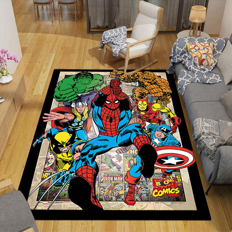 1 шт. Килим з персонажами Marvel Avengers, Нековзкий килимок для підлоги, Дизайн з мультяшними персонажами, М який оксамит, Декор кімнати, Миючий 80cm by 120cm
1 шт. Килим з персонажами Marvel Avengers, Нековзкий килимок для підлоги, Дизайн з мультяшними персонажами, М який оксамит, Декор кімнати, Миючий 80cm by 120cm