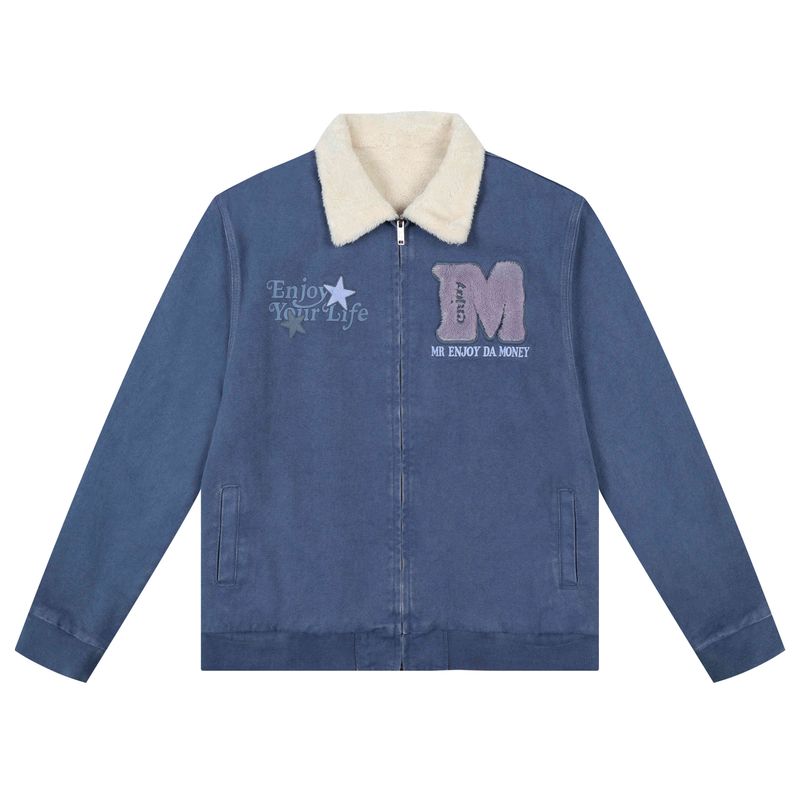 Medm Imitation Lamb Wool Washed Jacket Men s Spring and Autumn Trendy Brand Warm Top Women s American Hip-Hop Loose Casual Jacket Blue XL
Medm Imitation Lamb Wool Washed Jacket Men s Spring and Autumn Trendy Brand Warm Top Women s American Hip-Hop Loose Casual Jacket Blue XL