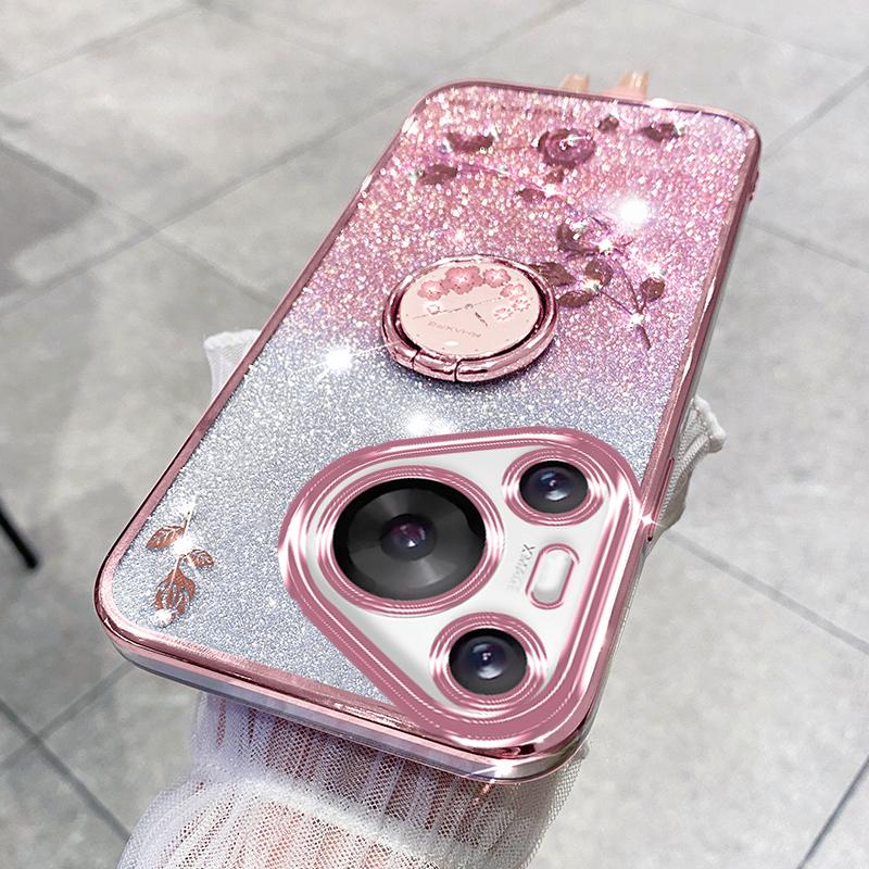 KADEM For Huawei Pura 70 Pro/Pura 70 Pro+ Kickstand Case Rhinestone Flower TPU Phone Shell Rose Gold
KADEM For Huawei Pura 70 Pro/Pura 70 Pro+ Kickstand Case Rhinestone Flower TPU Phone Shell Rose Gold