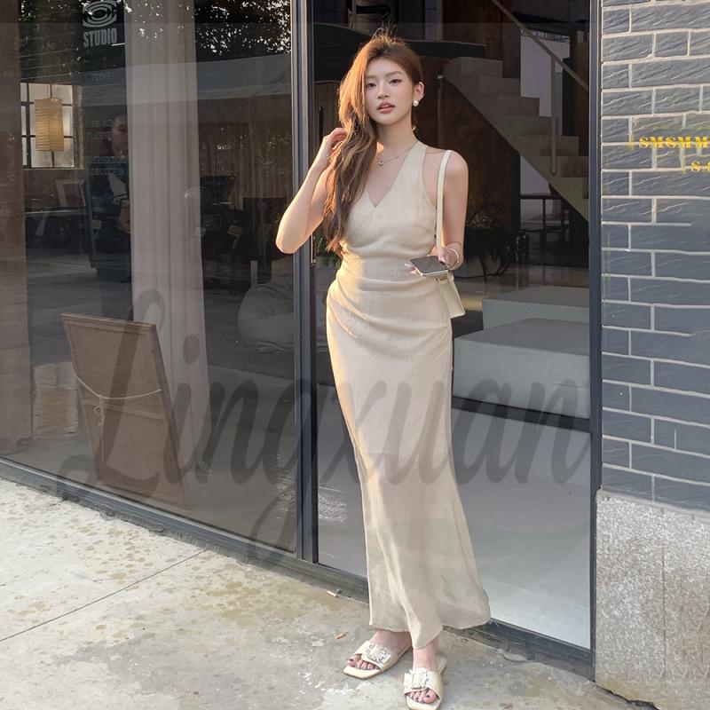 Spring/Summer 2026 Sexy Cutout Backless Lace-Up Waist Dress - Women s Elegant Long Skirt Medium абрикосовый
Spring/Summer 2026 Sexy Cutout Backless Lace-Up Waist Dress - Women s Elegant Long Skirt Medium абрикосовый