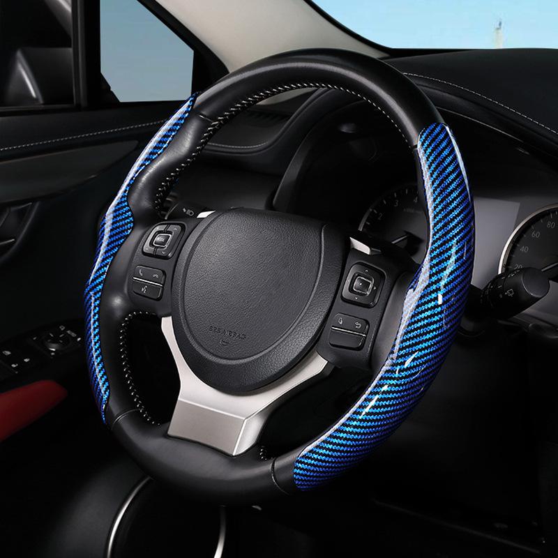 Universal Glossy Carbon Fiber Steering Wheel Cover with Card Holder for All Seasons 36cm
Universal Glossy Carbon Fiber Steering Wheel Cover with Card Holder for All Seasons 36cm