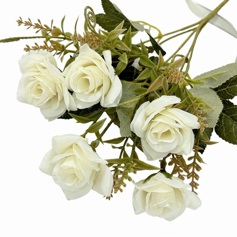 5 Heads Rose Artificial Flower Multicolor Floral Arrangement Faux Flower Photo Props Silk Petals Simulation Rose Flower белый
5 Heads Rose Artificial Flower Multicolor Floral Arrangement Faux Flower Photo Props Silk Petals Simulation Rose Flower белый